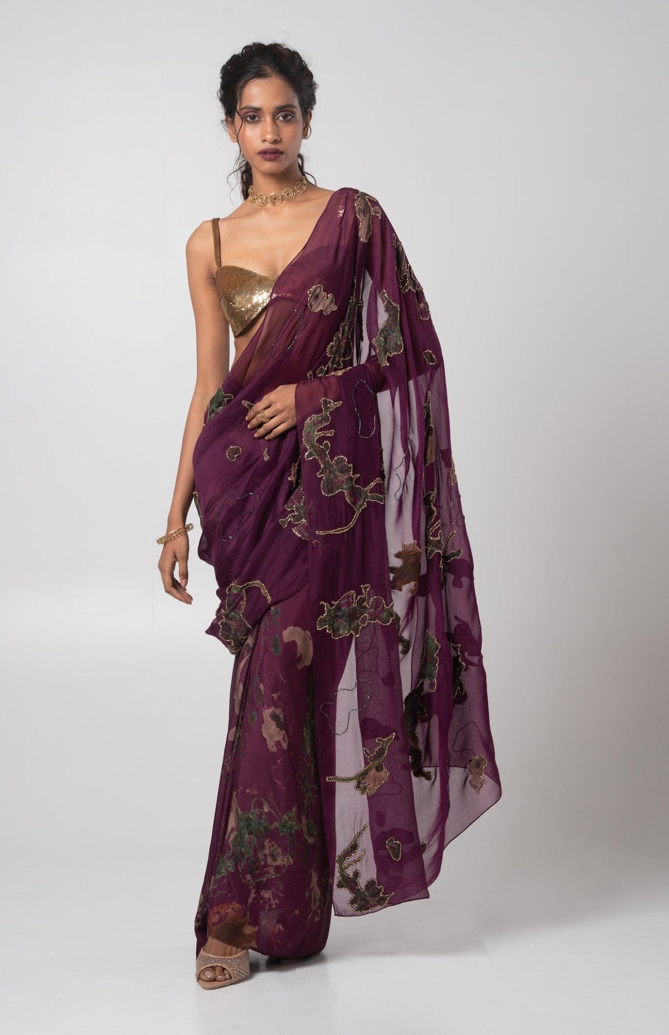 Sear Deconstructed Saree Set - CiceroniSkirt SetAdvait