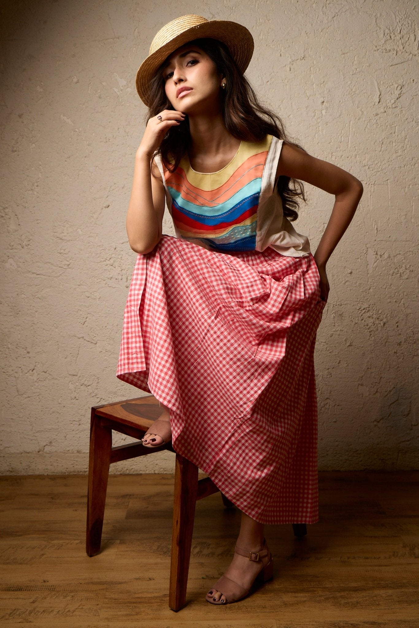 Seascape Co - ord Set - CiceroniSkirt SetArtbeats by Keerthana