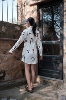 Seattle Wrap Shirt Dress - Printed - CiceroniDressesThe Terra Tribe