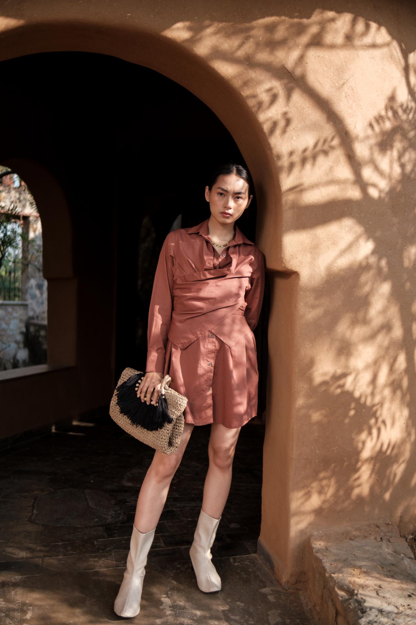 Seattle Wrap Shirt Dress - CiceroniDressesThe Terra Tribe