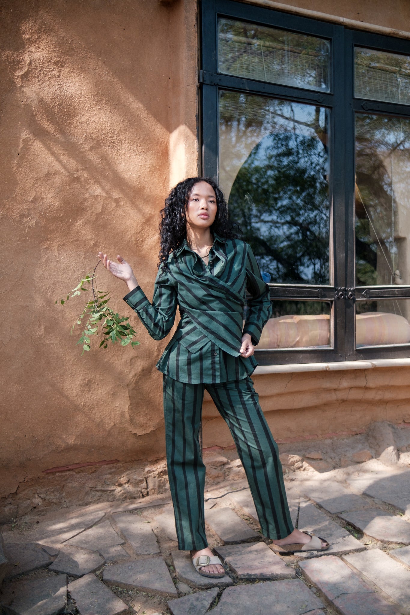 Seattle Wrap Shirt - Stripe Print - CiceroniShirtsThe Terra Tribe