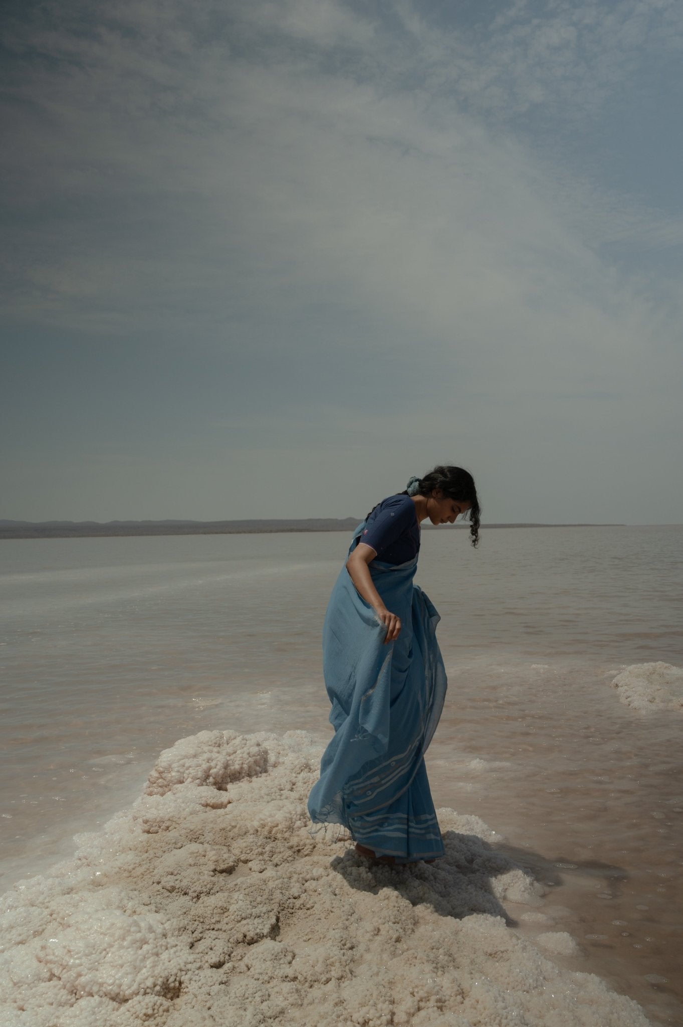 Seawaves Jamdani Saree - CiceroniSareeGulmohar Calcutta