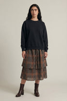 Second Thought Skirt - Peppercorn Weave - CiceroniSkirtsPaeony