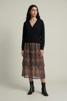 Second Thought Skirt - Peppercorn Weave - CiceroniSkirtsPaeony