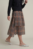 Second Thought Skirt - Peppercorn Weave - CiceroniSkirtsPaeony