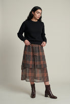Second Thought Skirt - Peppercorn Weave - CiceroniSkirtsPaeony