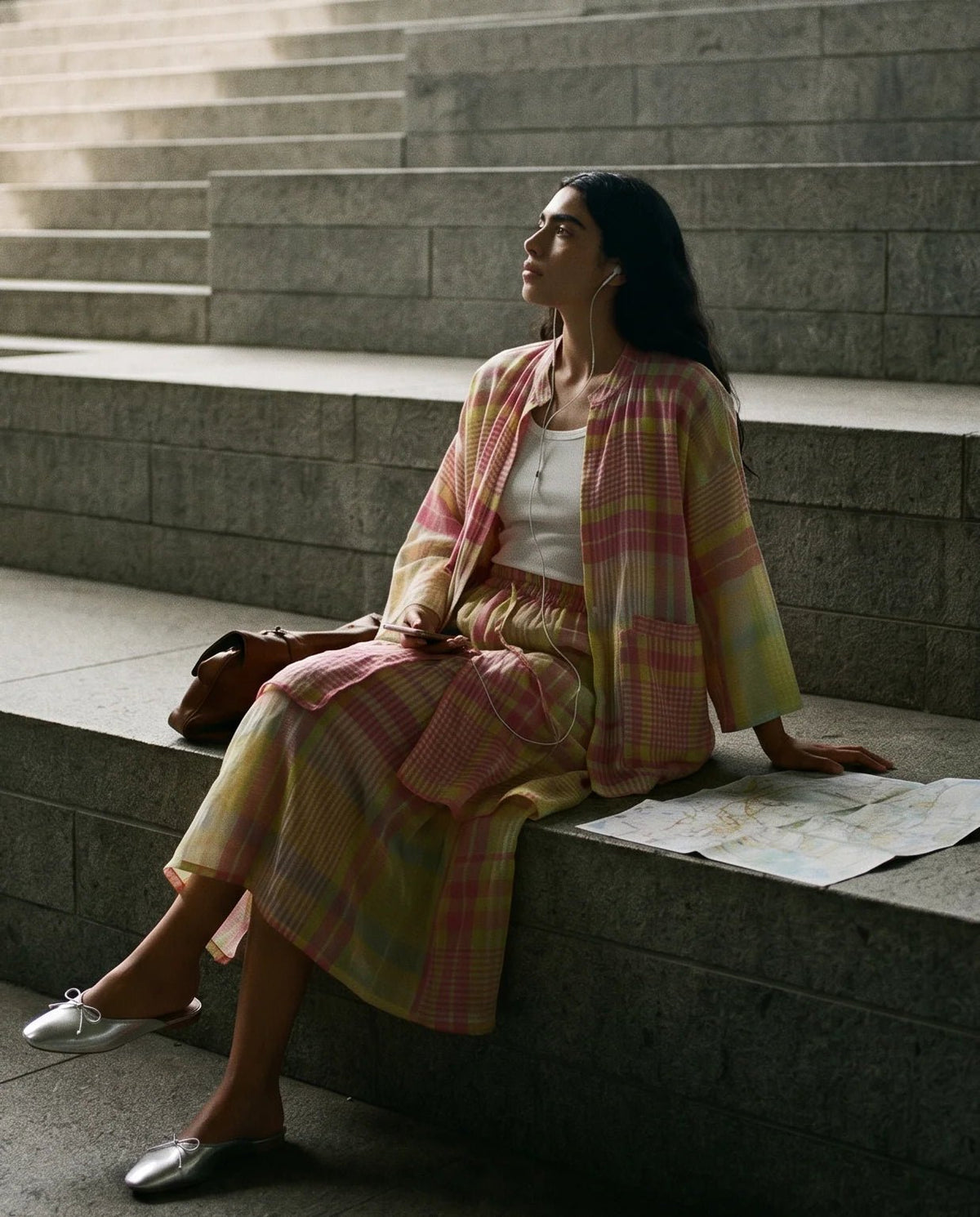 Second Thought Skirt - Sorbet Weave - CiceroniSkirtsPaeony