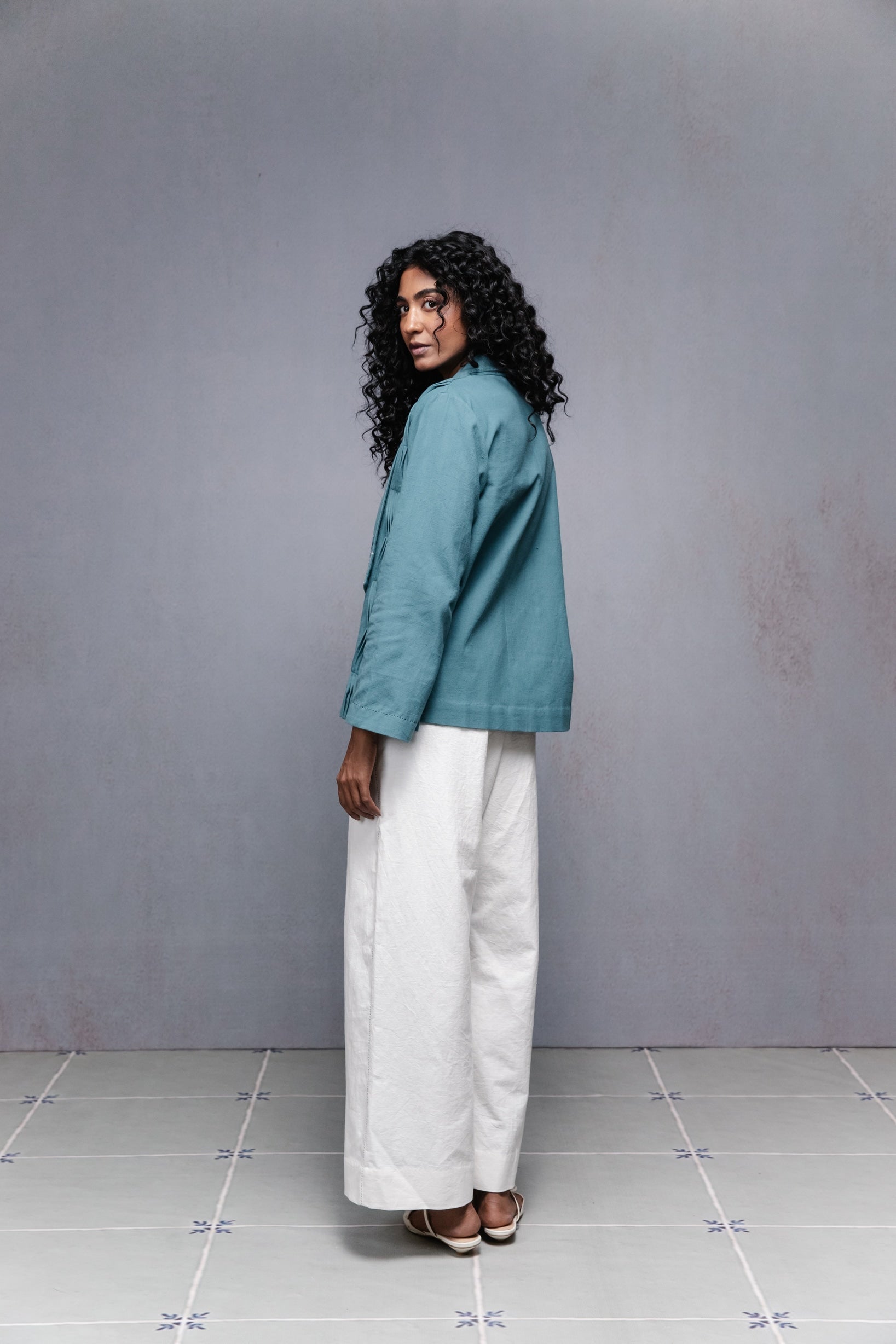 Selvage Jacket Set Blue - CiceroniCo-ord SetSubbah