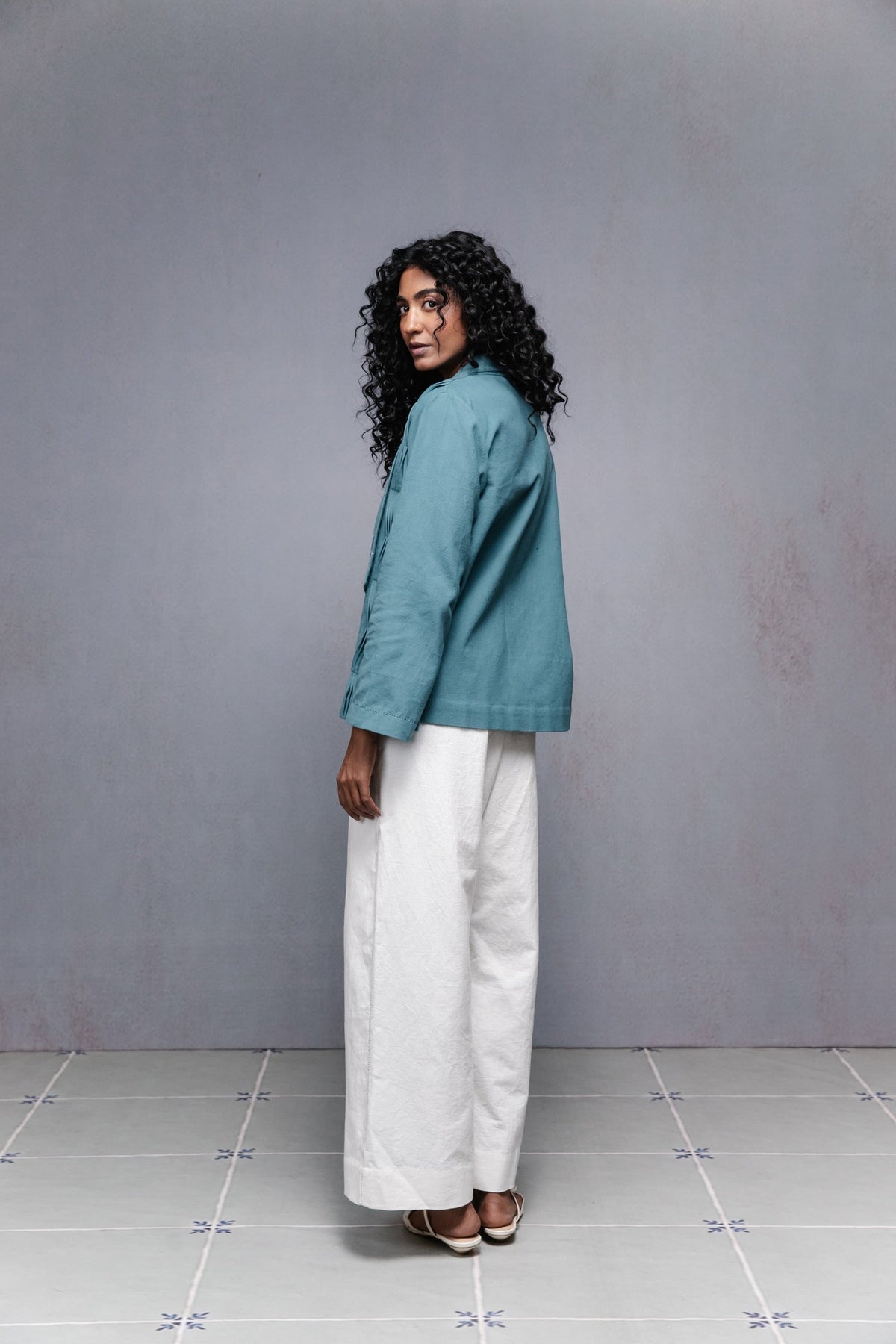 Selvage Jacket Set Blue - CiceroniCo-ord SetSubbah