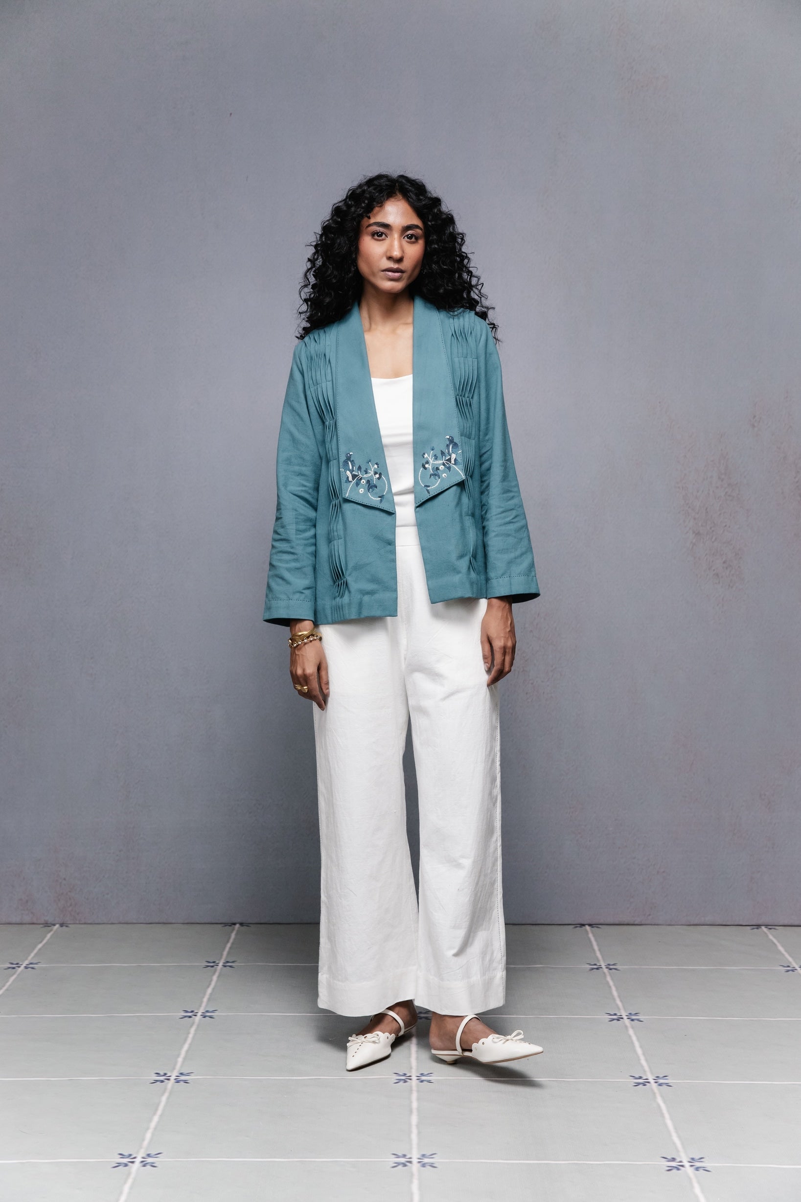 Selvage Jacket Set Blue - CiceroniCo-ord SetSubbah