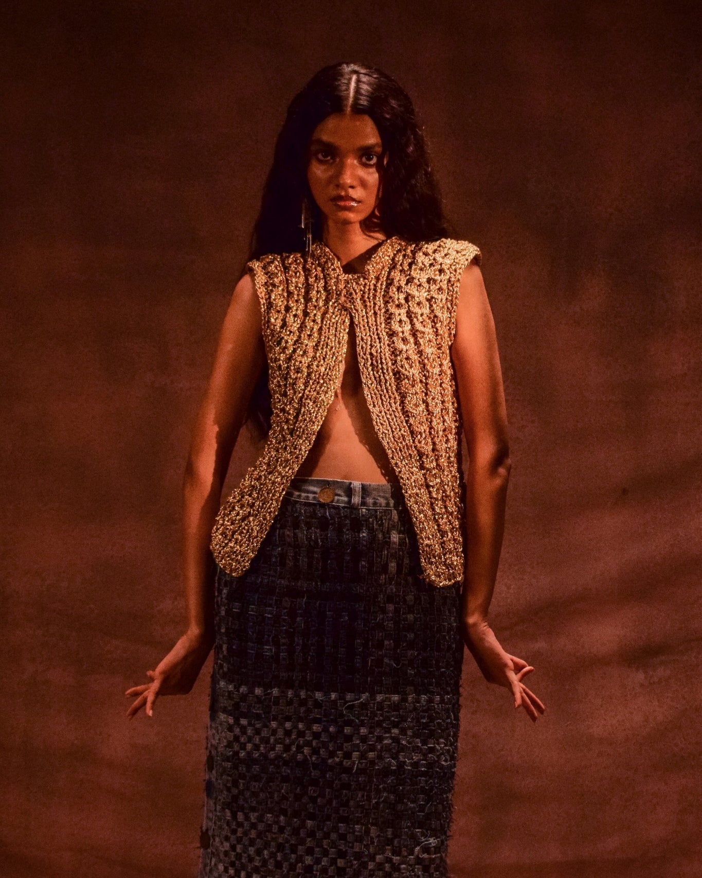 Selvedge Fringe Skirt - CiceroniSkirtsAnam Husain
