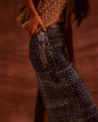 Selvedge Fringe Skirt - CiceroniSkirtsAnam Husain