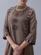Serdok Charcoal Kurta - CiceroniKurta Set, Festive WearShades of India