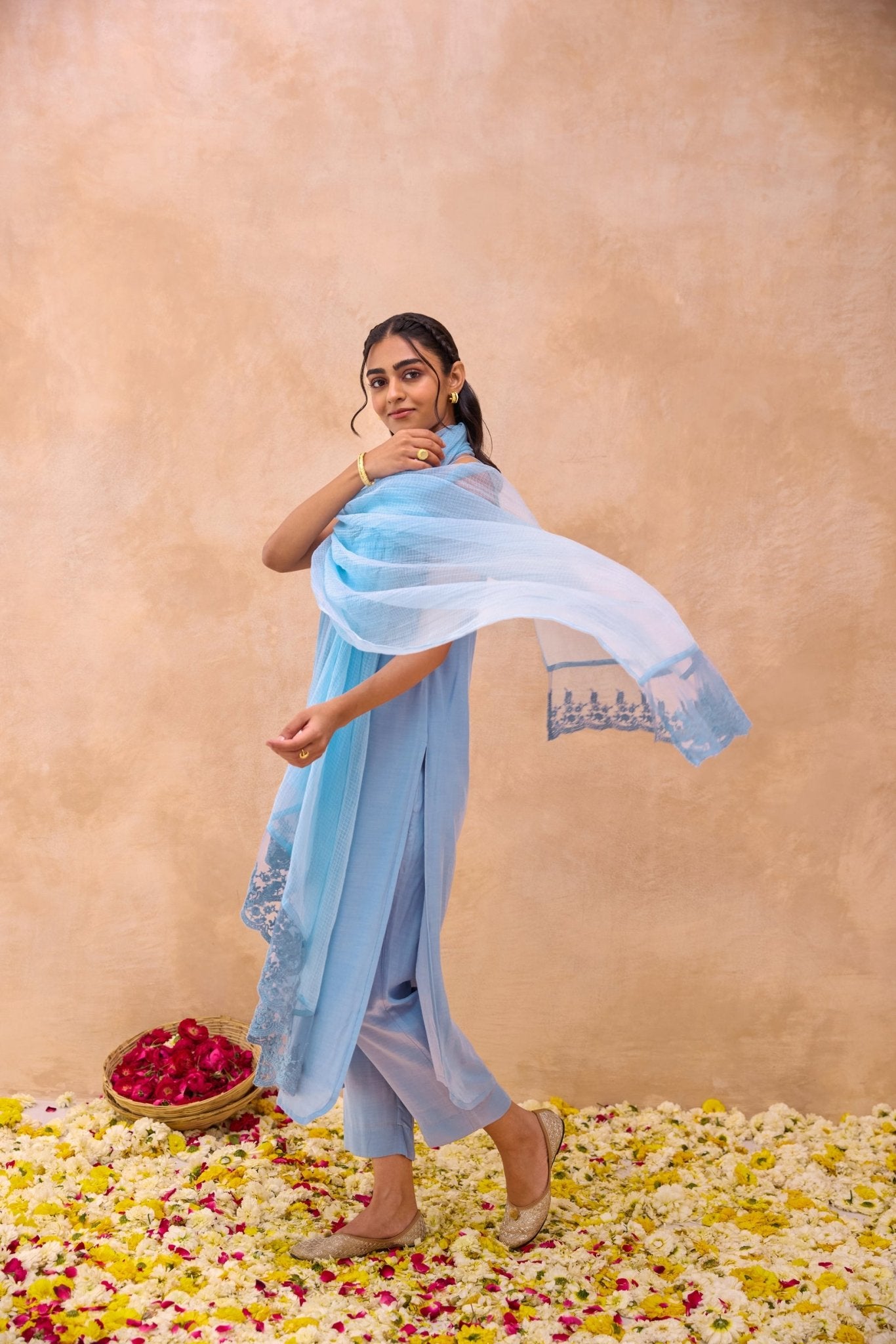 Serene Sky Kurta Set - CiceroniKurta Set, Everyday WearTaro