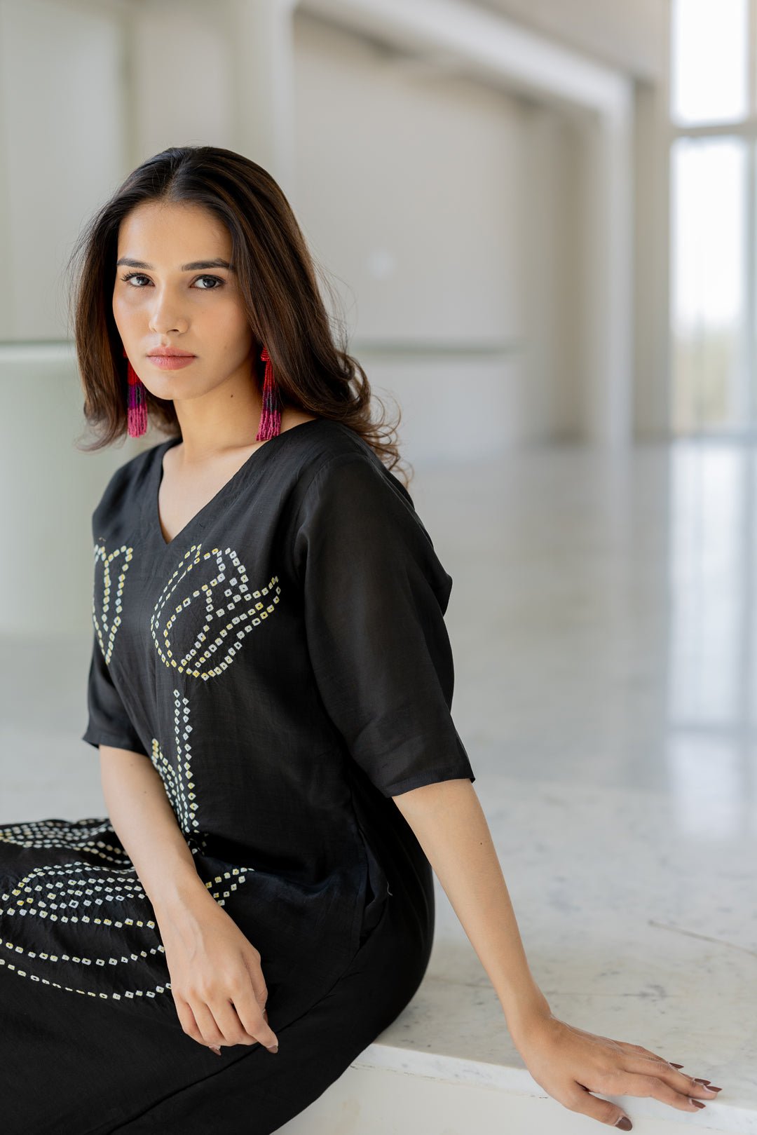 Shadow Tulips Dress - CiceroniDressesSilai Studio