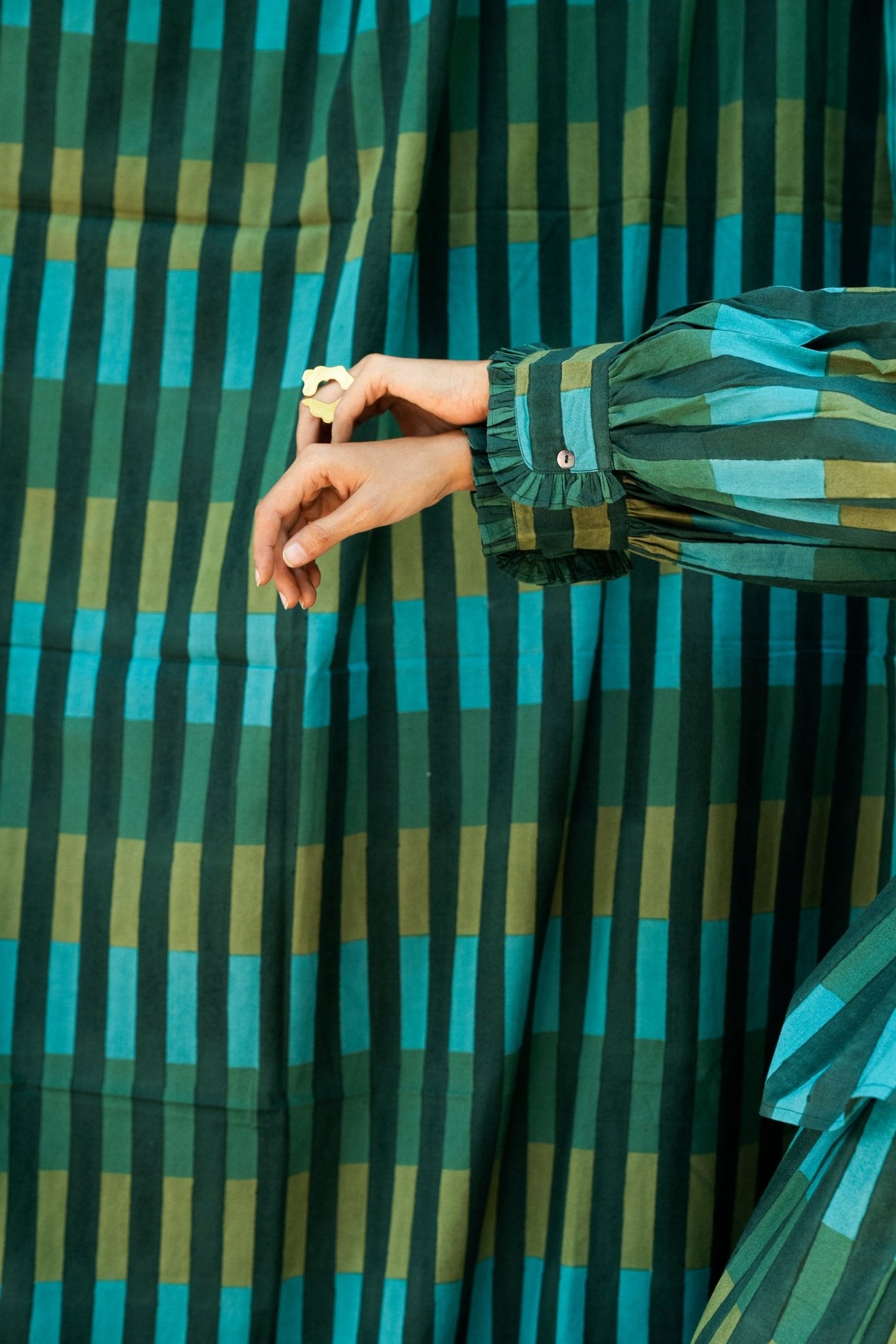 Shae Blouse - Forest Green - CiceroniTopShaivyaa