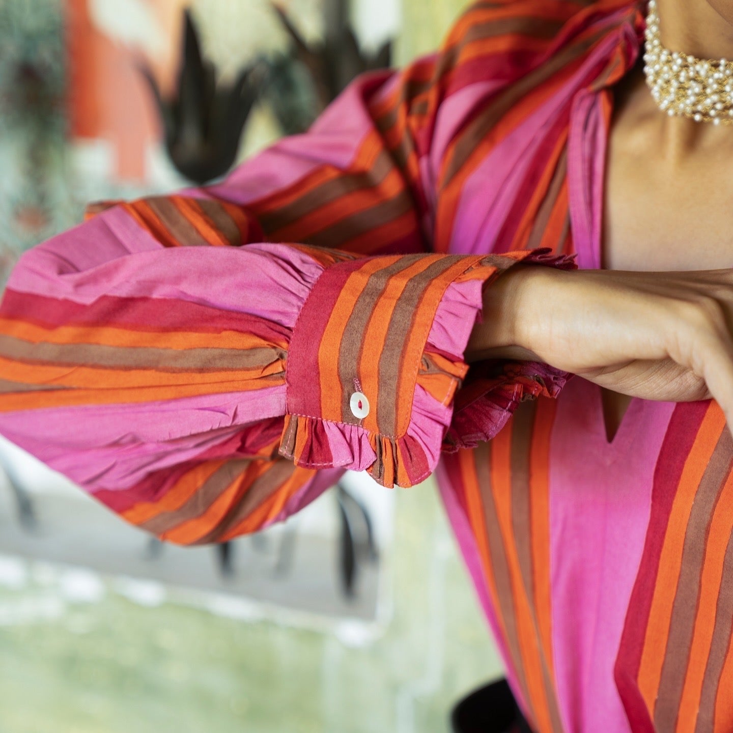 Shae Blouse - Pink - CiceroniTopShaivyaa