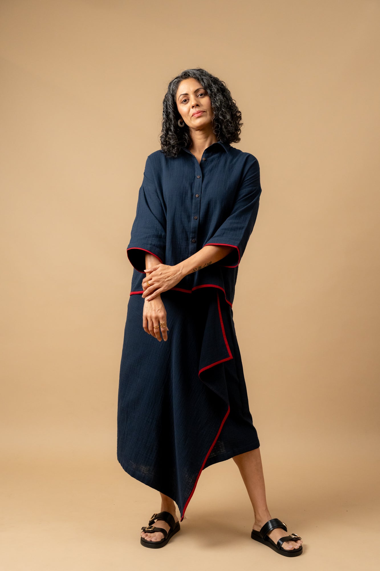 Shirin Blue Organic Cotton Skirt - CiceroniSkirtsDoodlage