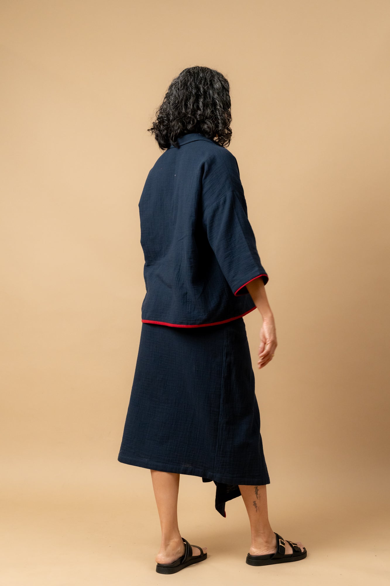 Shirin Blue Oversized Shirt - CiceroniWomen ShirtsDoodlage