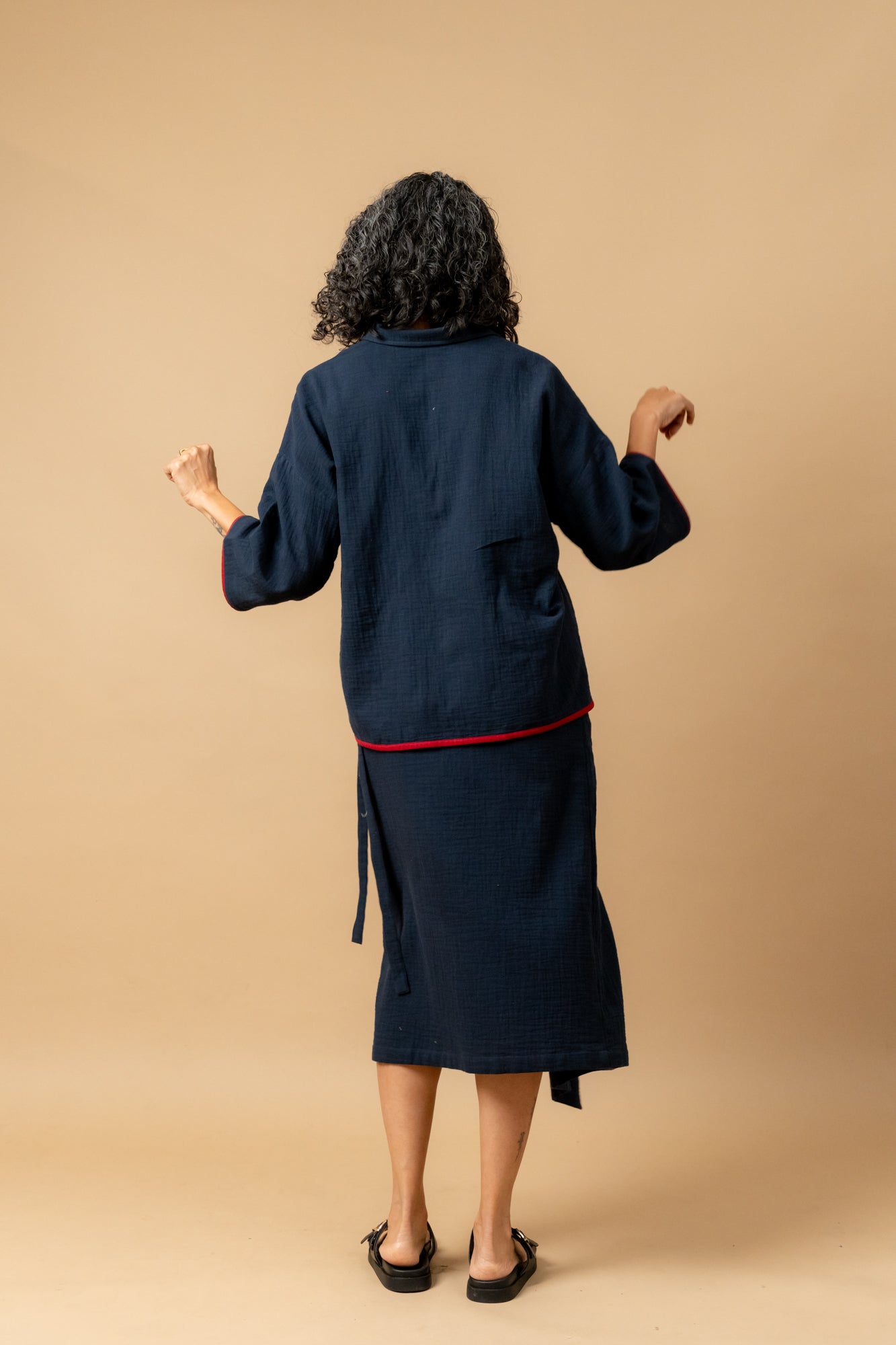 Shirin Blue Oversized Shirt - CiceroniWomen ShirtsDoodlage