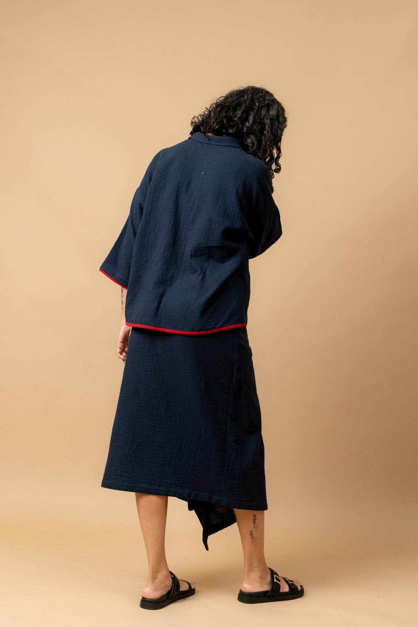 Shirin Blue Oversized Shirt - CiceroniWomen ShirtsDoodlage