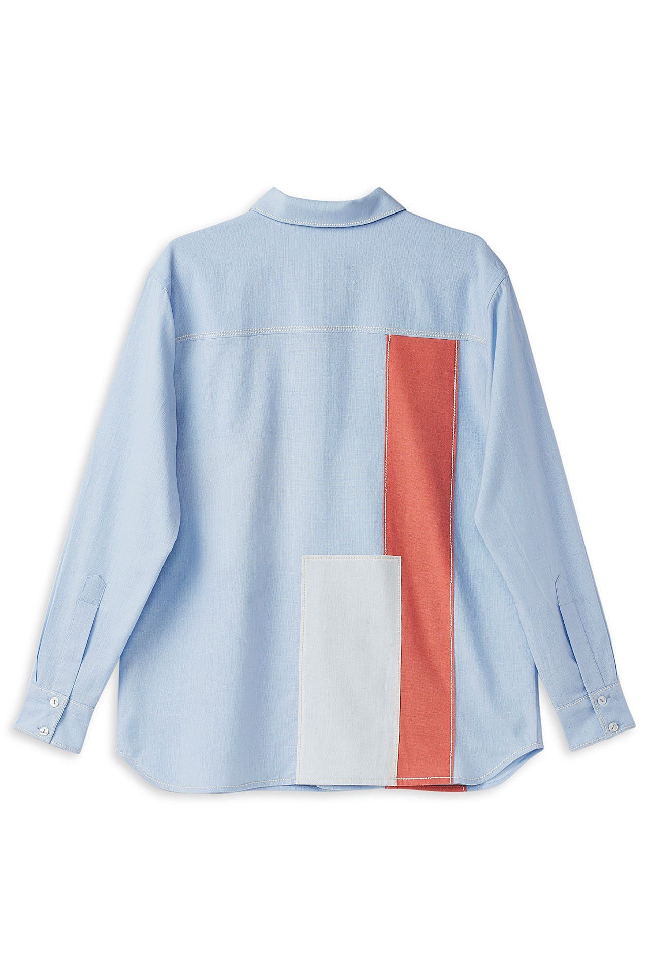 Shirt Aaron - Blue Mood Orange Crush - CiceroniWomen ShirtsMadder Much