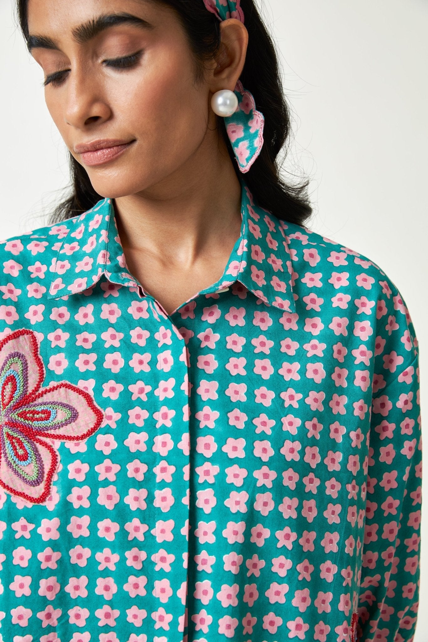 Shoreline Block Printed Dress - CiceroniDressPants and Pajamas