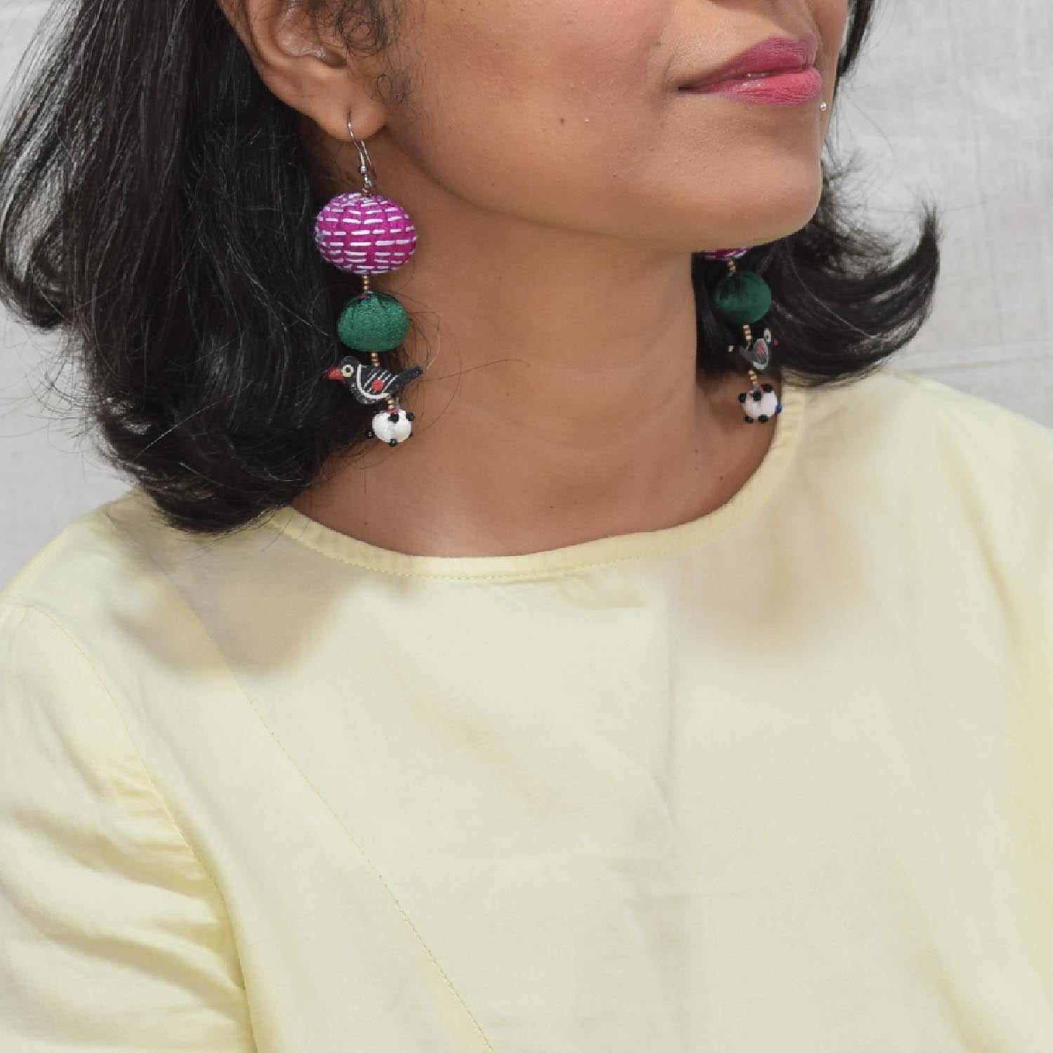 Short Tia earrings - Multicolor - CiceroniEarringPaulami