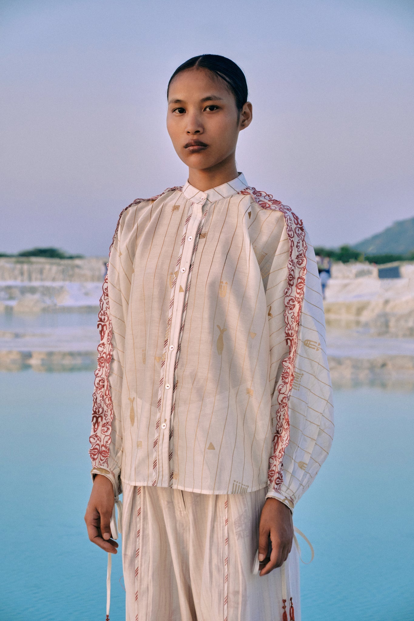 Shwe Stripe Dolman Shirt - CiceroniWomen ShirtsAhmev