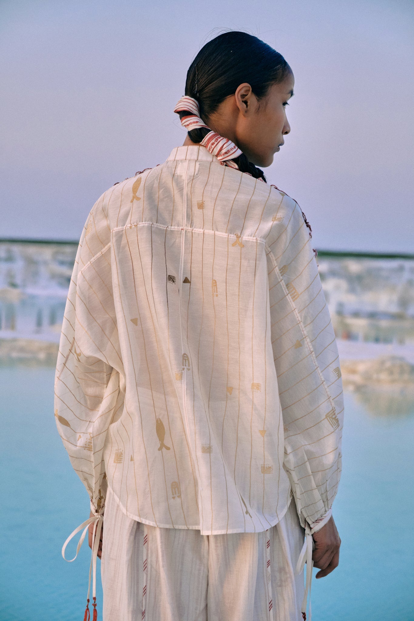 Shwe Stripe Dolman Shirt - CiceroniWomen ShirtsAhmev