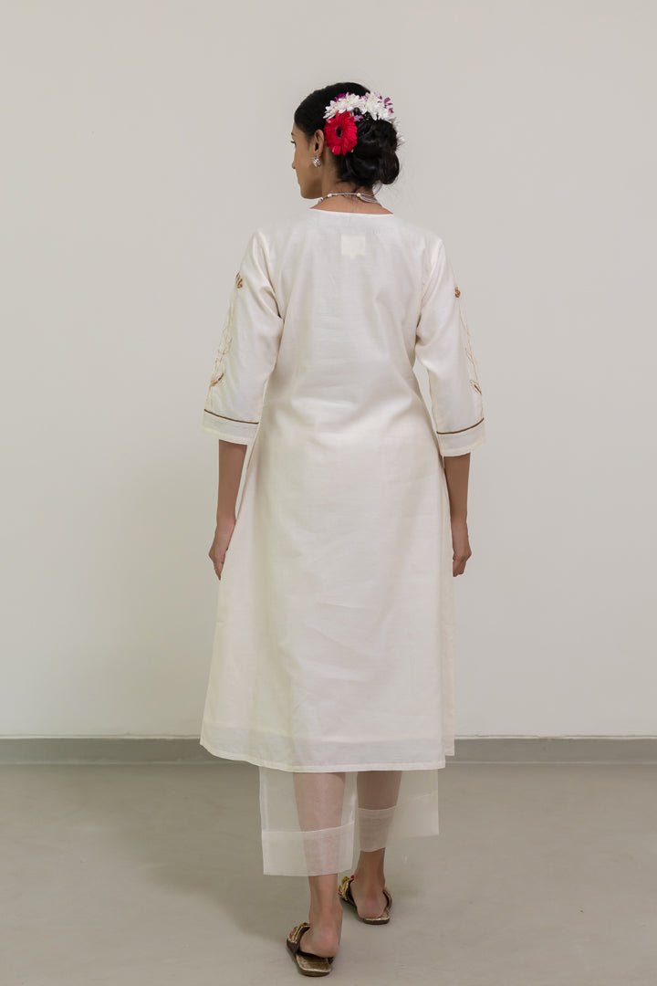 Shwetara Kurta and Sheer Pants Set - CiceroniKurta Set, Festive WearSilai Studio