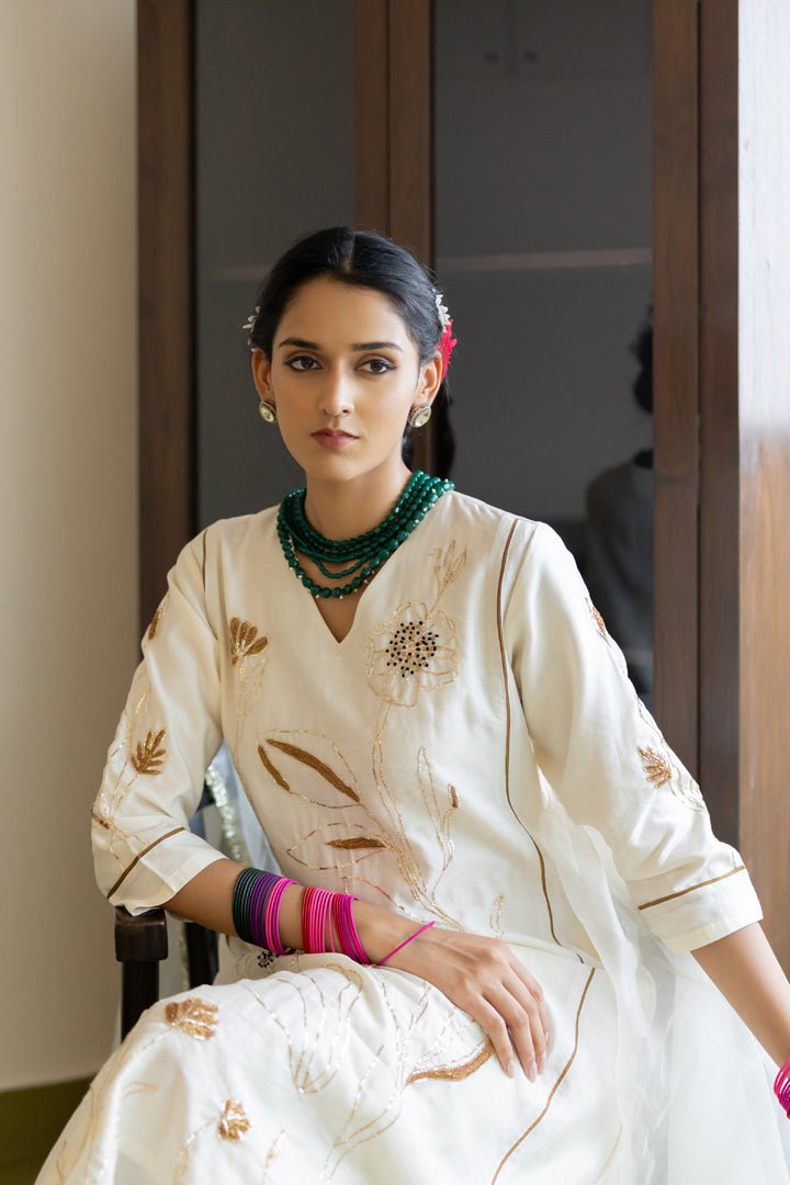 Shwetara Kurta Set with Dupatta - CiceroniKurta Set, Festive WearSilai Studio