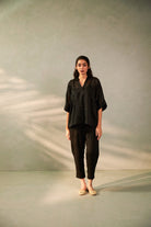 Shyaam Sitara Embroidered Co-ord Set- Set of 2 - CiceroniCo-ord SetPants and Pajamas