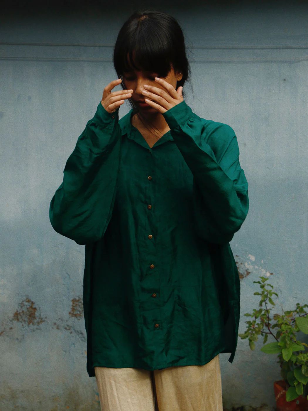 Silk Oversized Shirt - CiceroniWomen Shirtswith N.