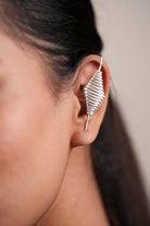 Silver Beam Earcuff - CiceroniEarcuffUnbent