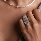Silver Beam Ring - CiceroniRingUnbent