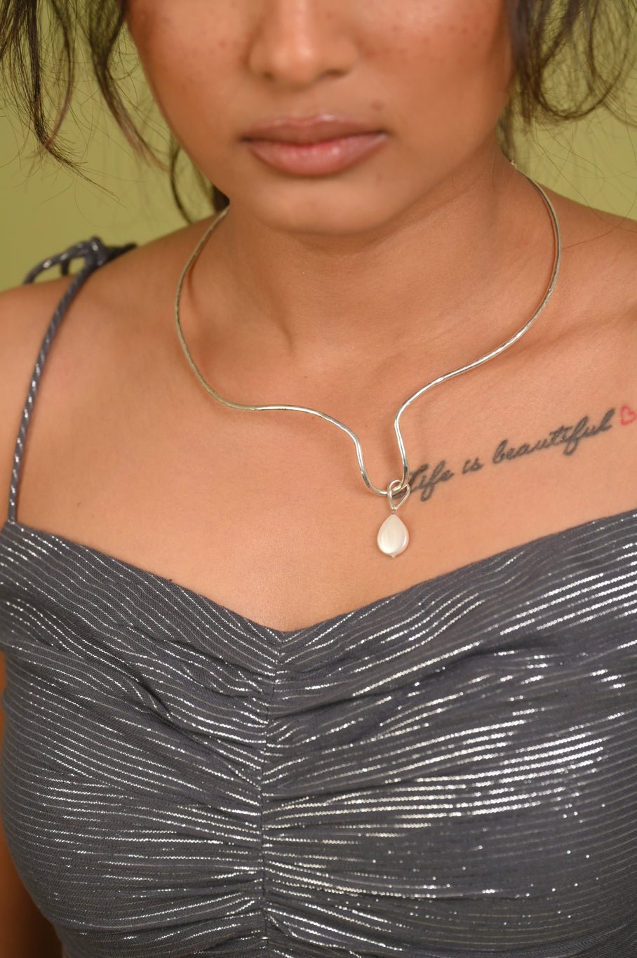 Skew Pearl Neckpiece - CiceroniNeckpieceAimra'a