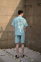 Sky Blue Cuban Collar Shirt - CiceroniMen ShirtsRAAS Life