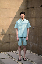 Sky Blue Cuban Collar Shirt - CiceroniMen ShirtsRAAS Life