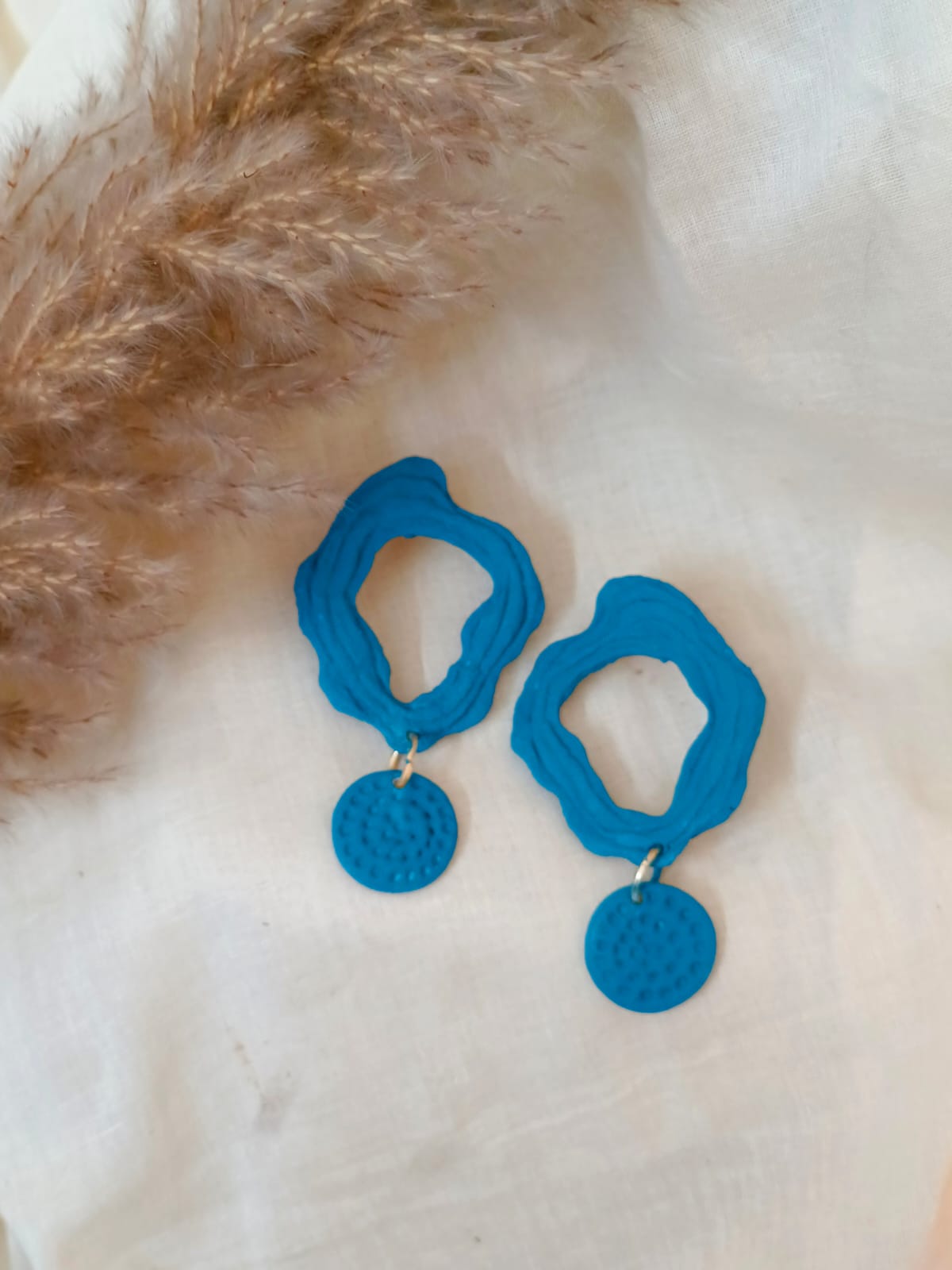 Sky Blue Single Irregular Shaped Earrings - CiceroniEarringsBoundless by Shilpi