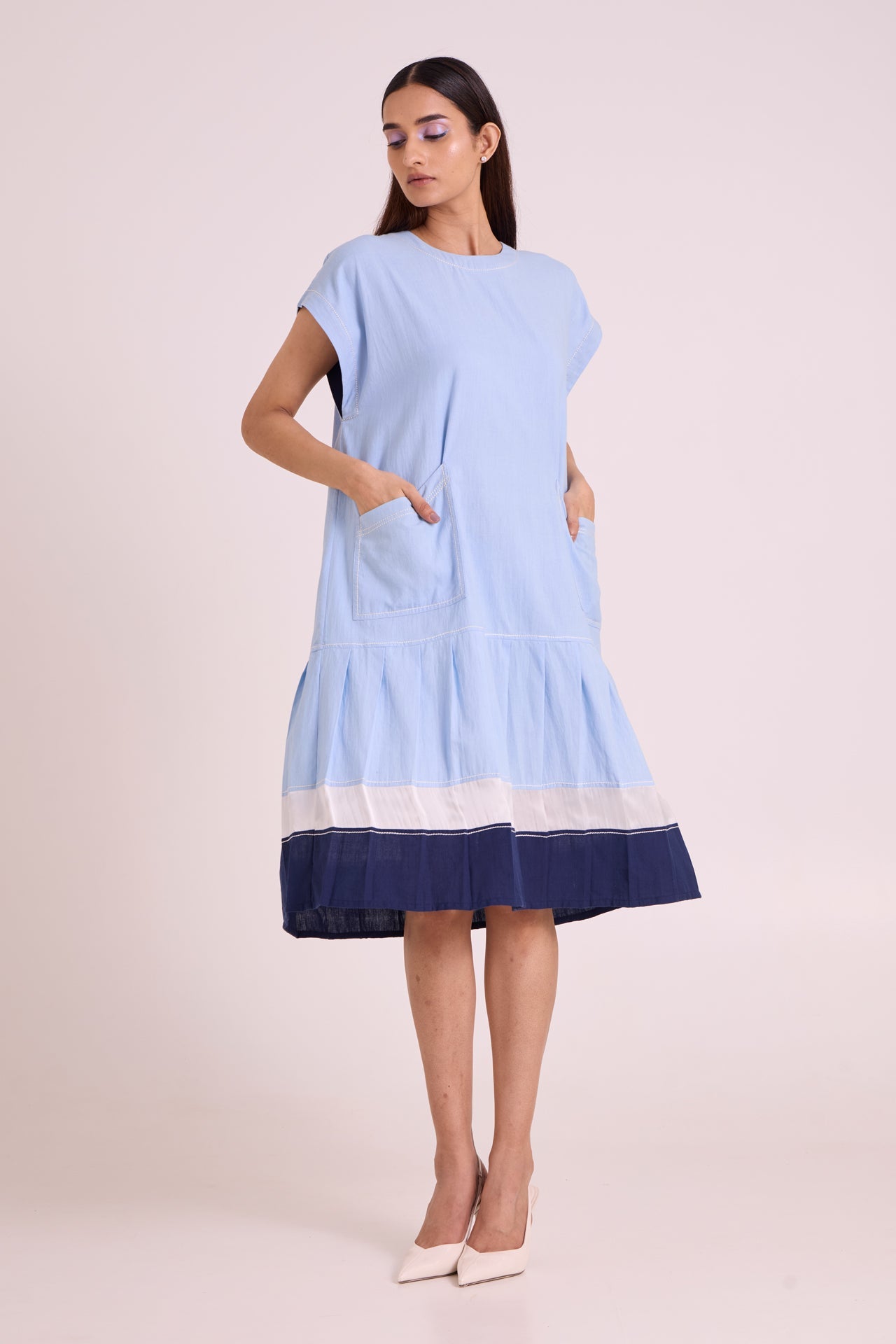 Sky Mitzi - Relaxed Volume Dress - CiceroniDressMadder Much
