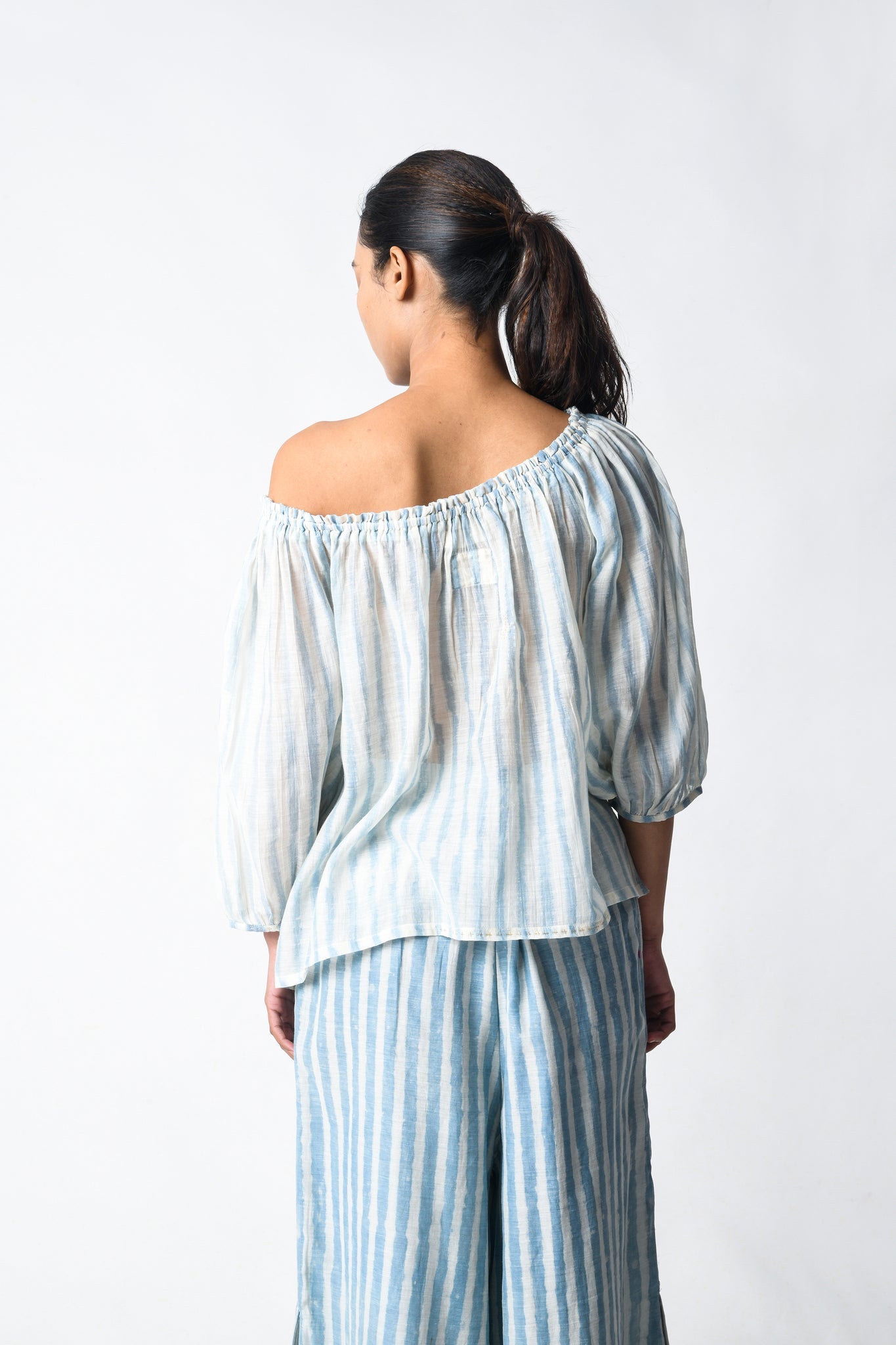 Sky Off Shoulder Co - ord Set - CiceroniCo - ord SetJayati Goenka