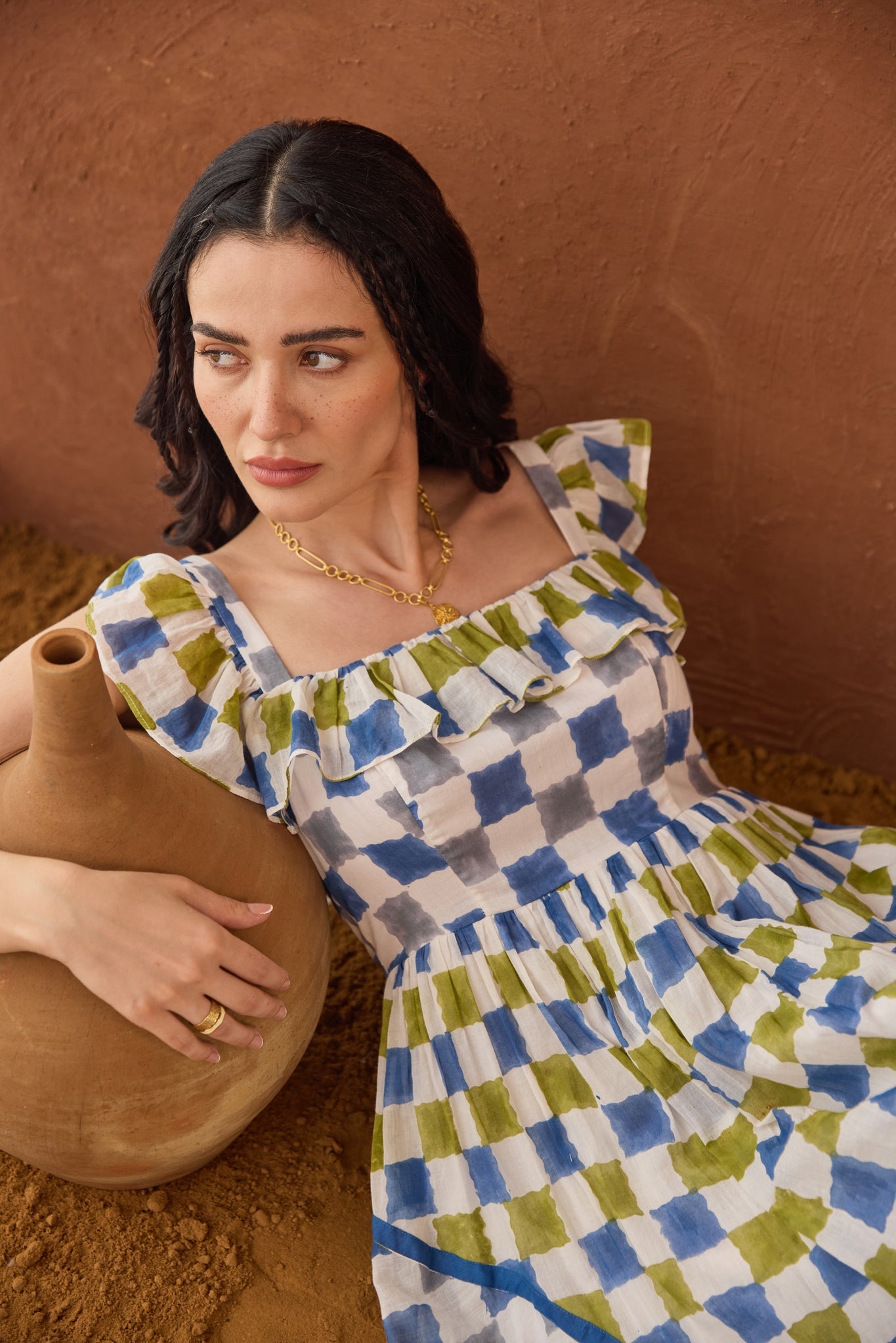 Sky Sketch Dress - CiceroniDressesTaro