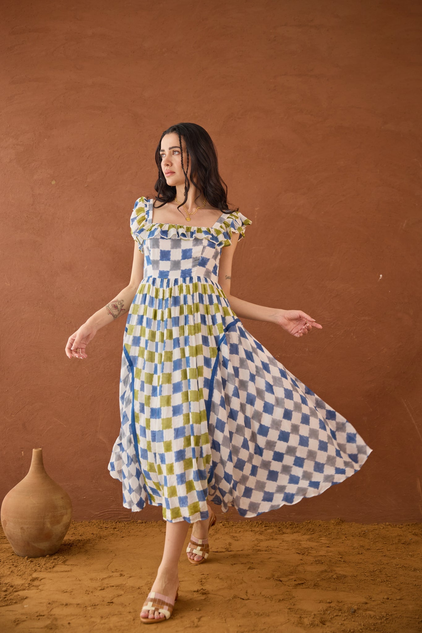 Sky Sketch Dress - CiceroniDressesTaro