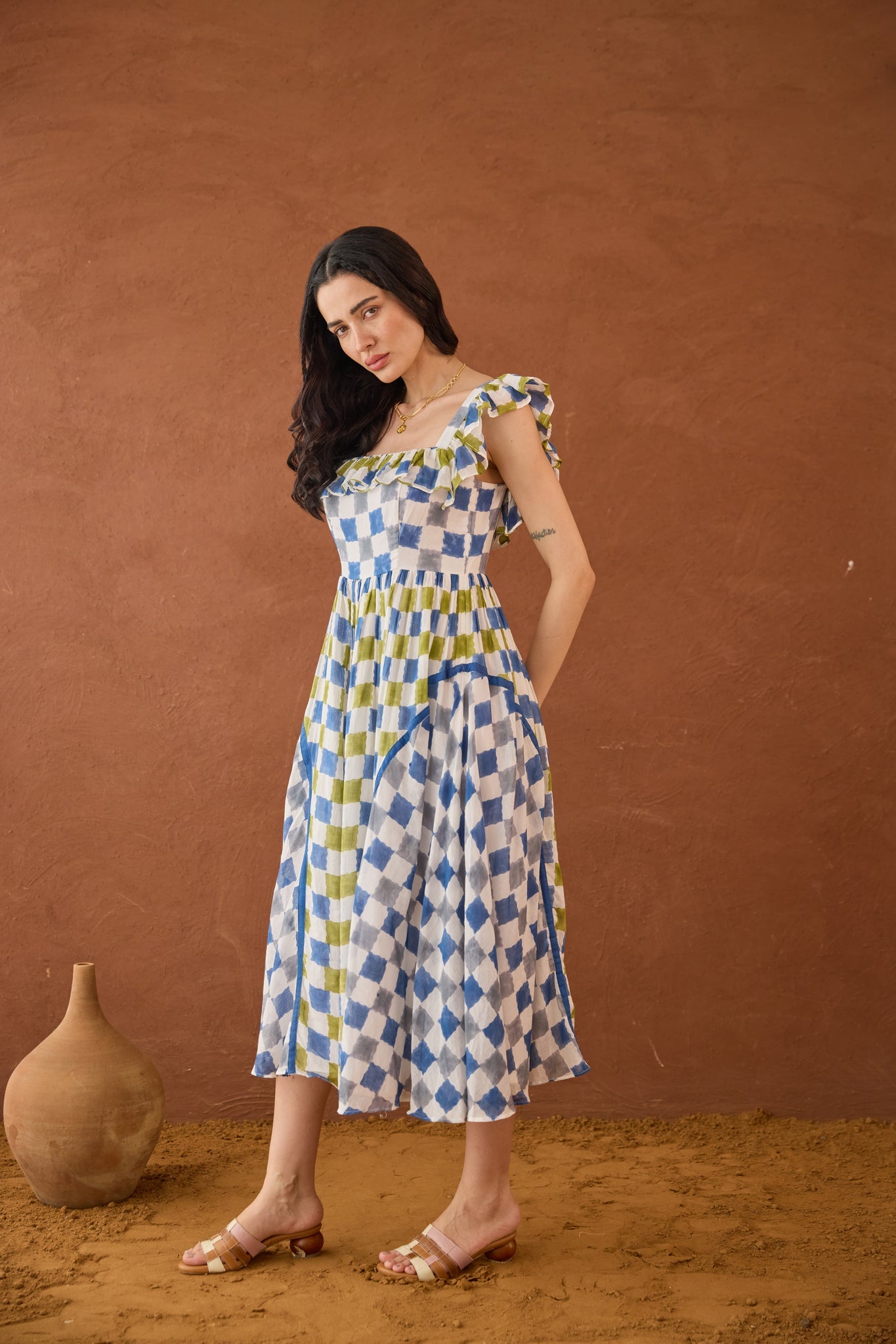 Sky Sketch Dress - CiceroniDressesTaro