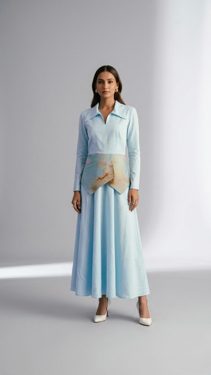 Skylark Belt Dress - CiceroniDressArtbeats by Keerthana