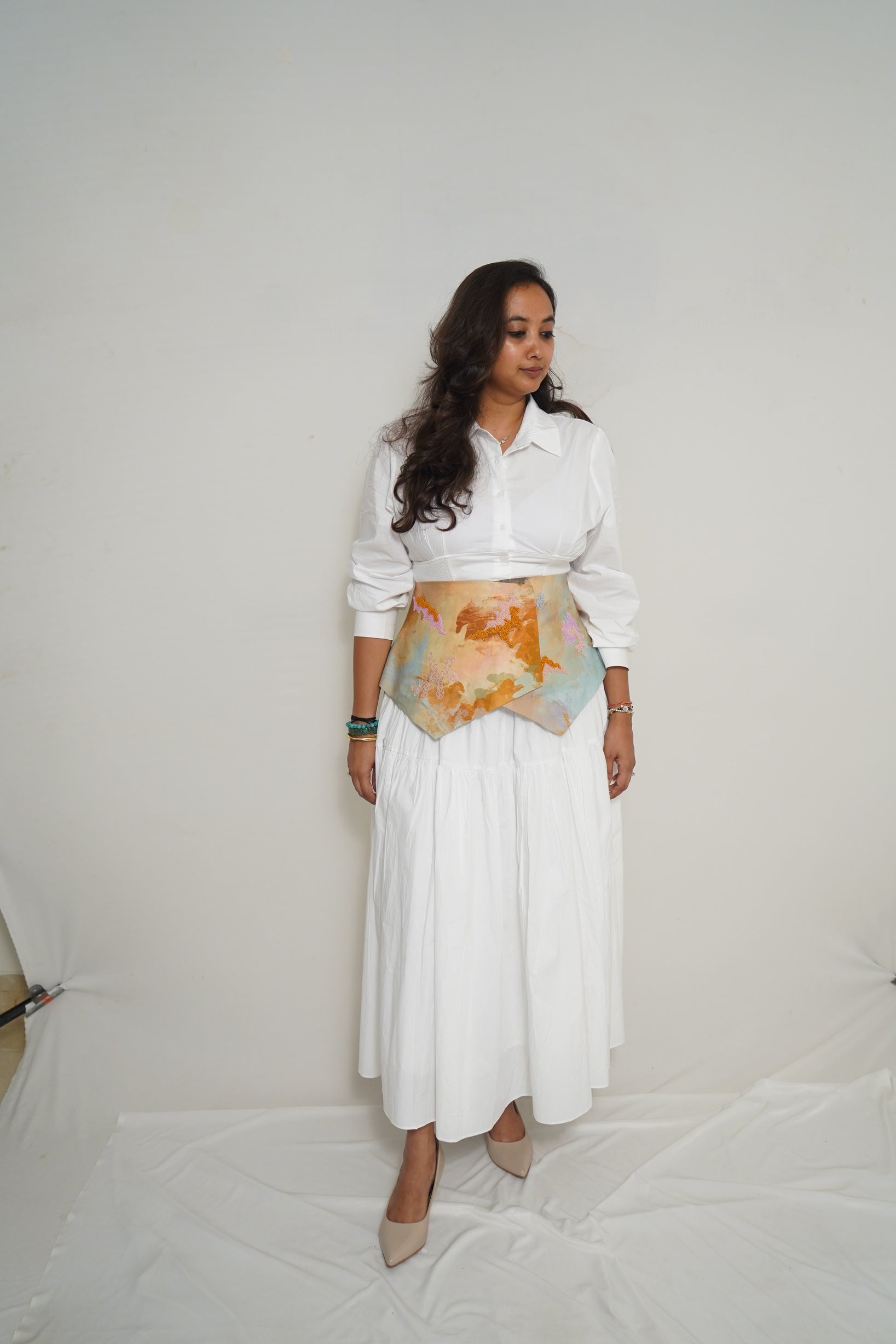 Skylark Corset Belt - CiceroniBeltsArtbeats by Keerthana