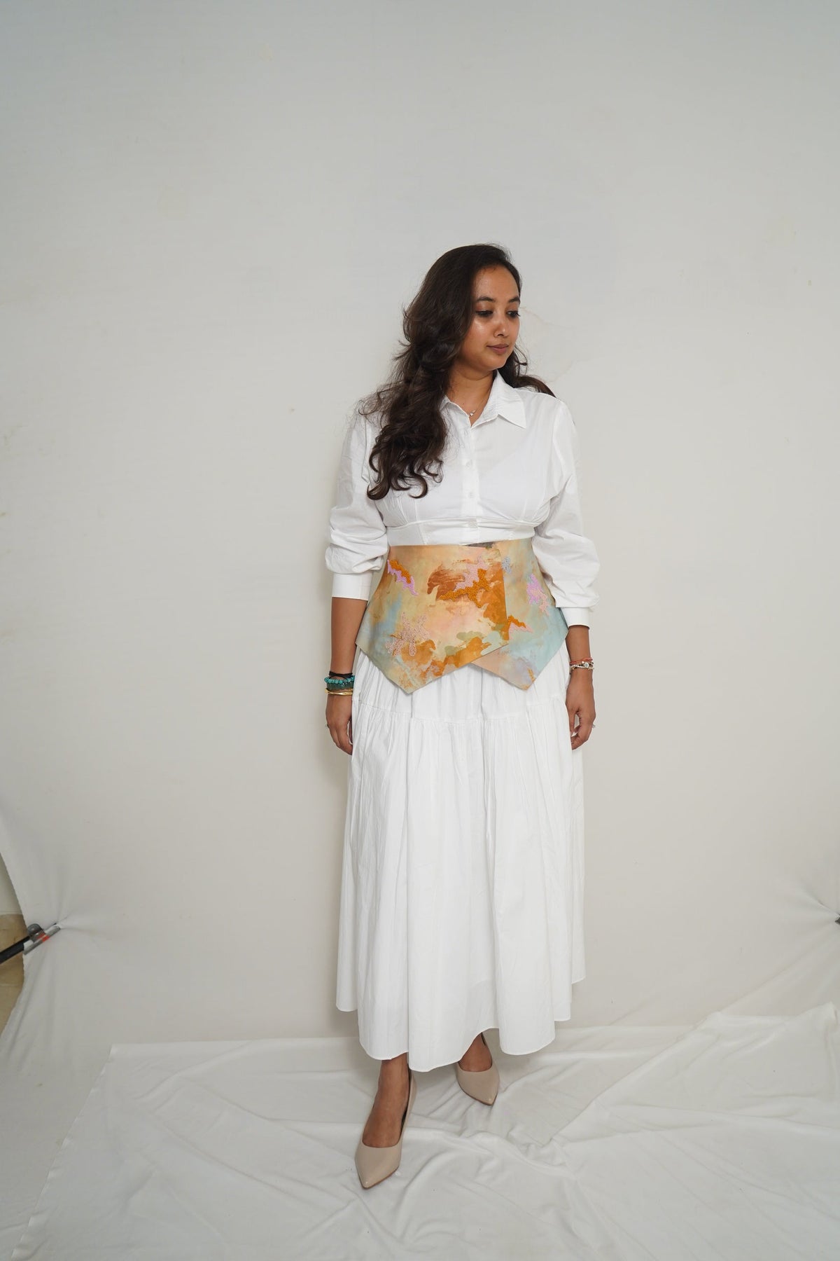 Skylark Corset Belt - CiceroniBeltsArtbeats by Keerthana