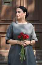 Slate Grey Linen Co - ord Set - CiceroniKurta Set, Everyday WearHouse of Moxa