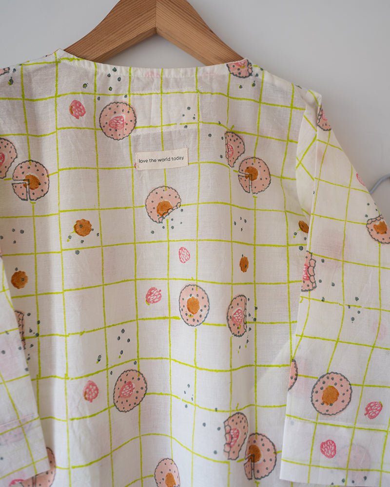 Sleepover Party Kurta and Shorts Co - ord Set - Cookie Print - CiceroniCo - ord SetLove The World Today